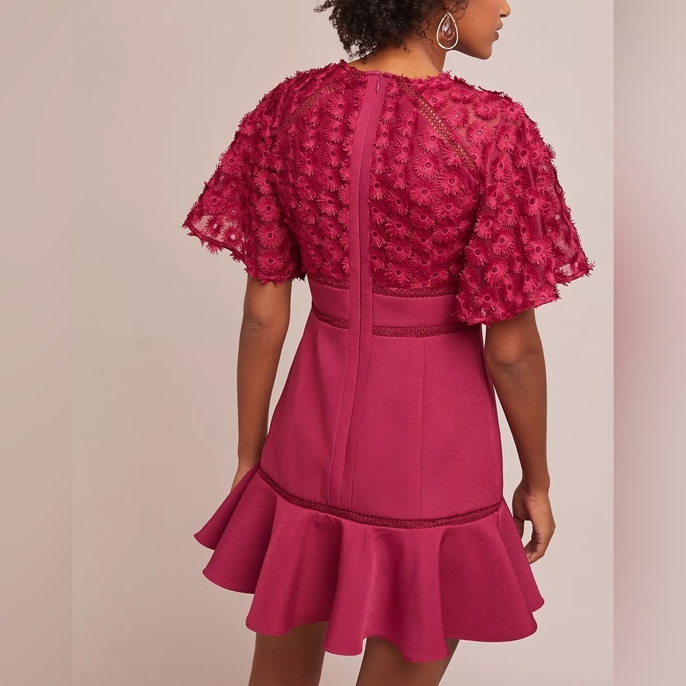 Keepsake Rosabelle Anywhere Mini Dress Raspberry - Picture 3 of 13